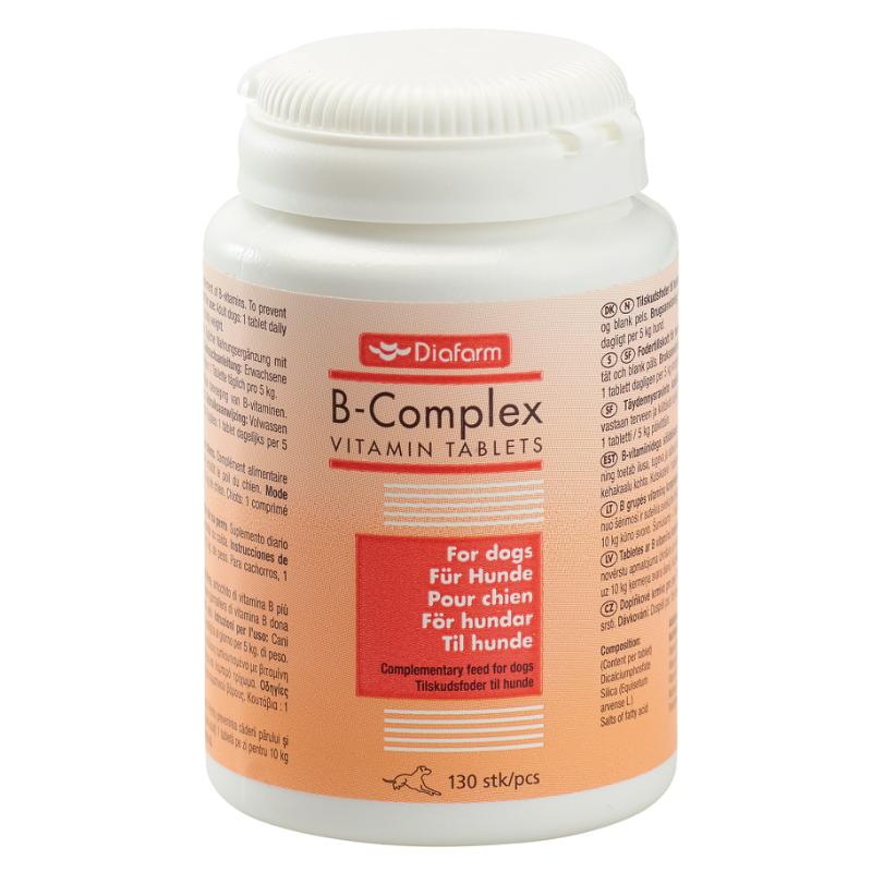 DIAFARM B-vitaminer til hund 130 tabl.