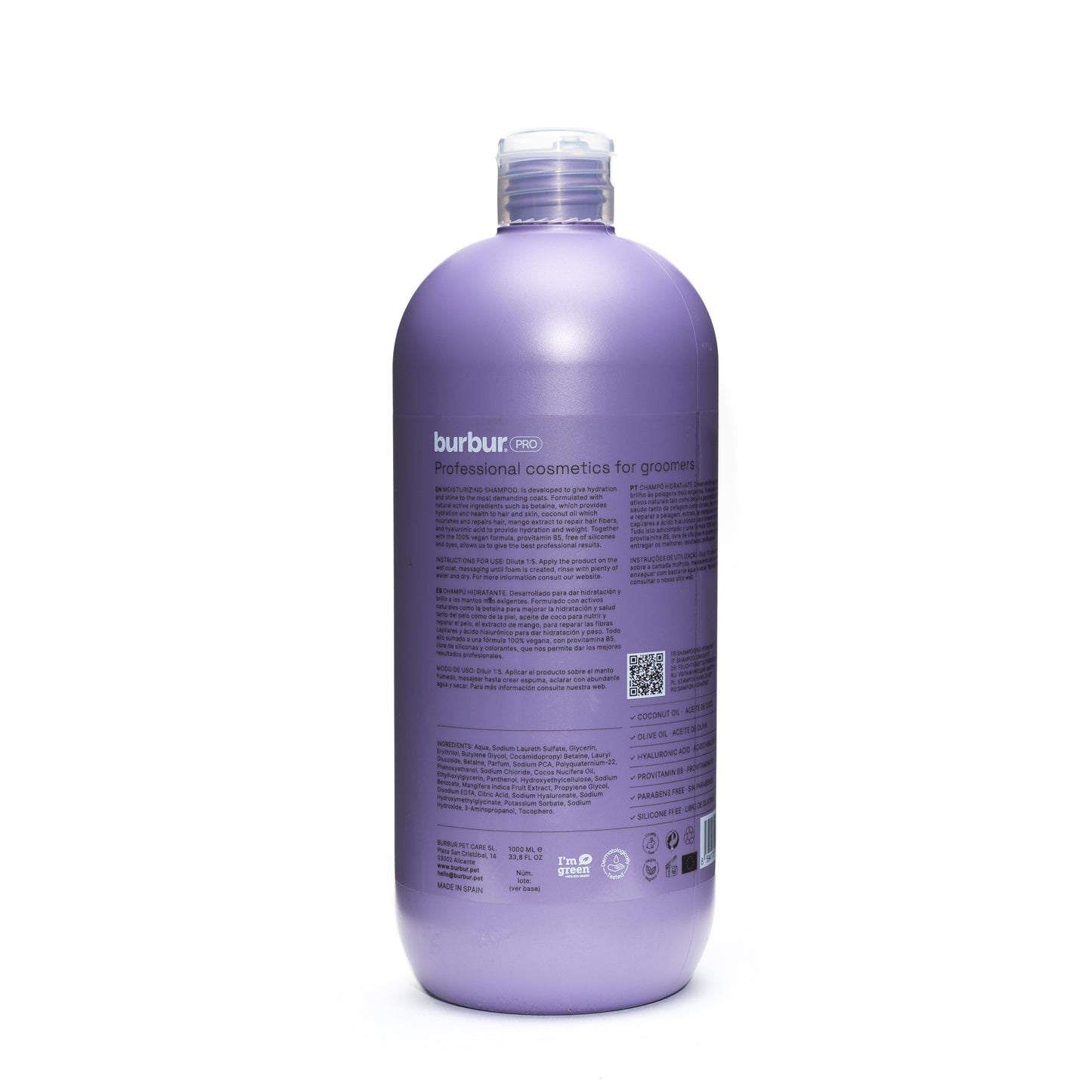 BURBUR PRO MOISTURIZING SHAMPOO 1L