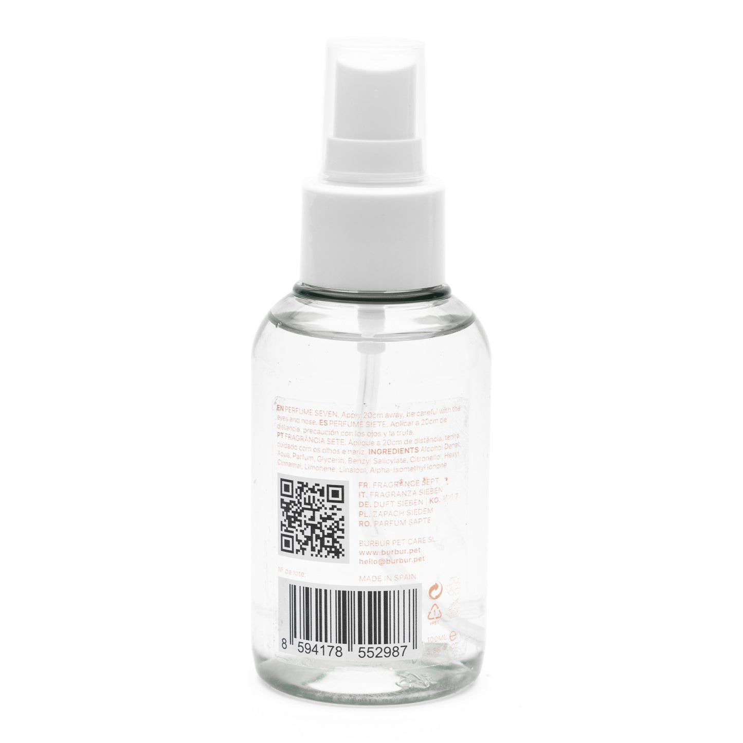 BURBUR DUFTSPRAY TIL HUND "SEVEN"  100ML